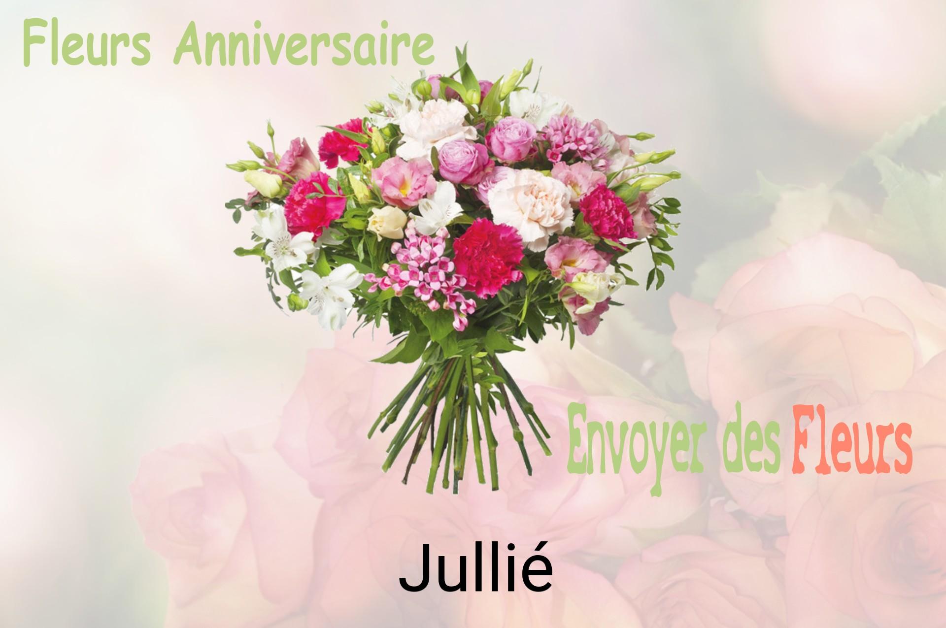 Bouquet de fleurs d’anniversaire livré à Jullié